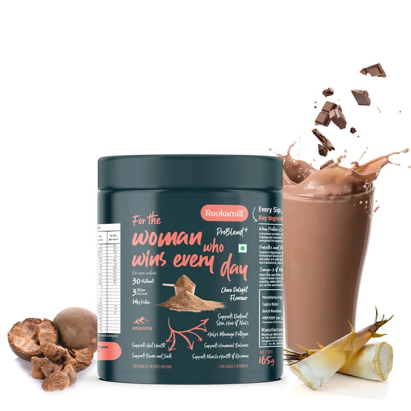 Women High Protein Nutrition Mix | 30 Nutrients, 14g Protein, Plant Collagen, Biotin | Diabetic friendly