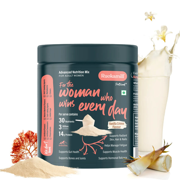Women High Protein Nutrition Mix | 30 Nutrients, 14g Protein, Plant Collagen, Biotin | Diabetic friendly