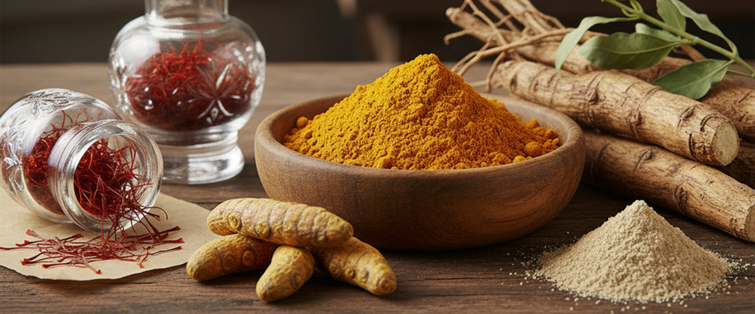 Natural Actives for Healthy Ageing: Curcumin, Saffron & Ashwagandha
