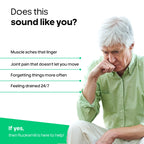 Nutrition mix for elderly supporting memory, focus and join pain