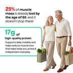High protein nutrition powder for seniors to support muscle mass