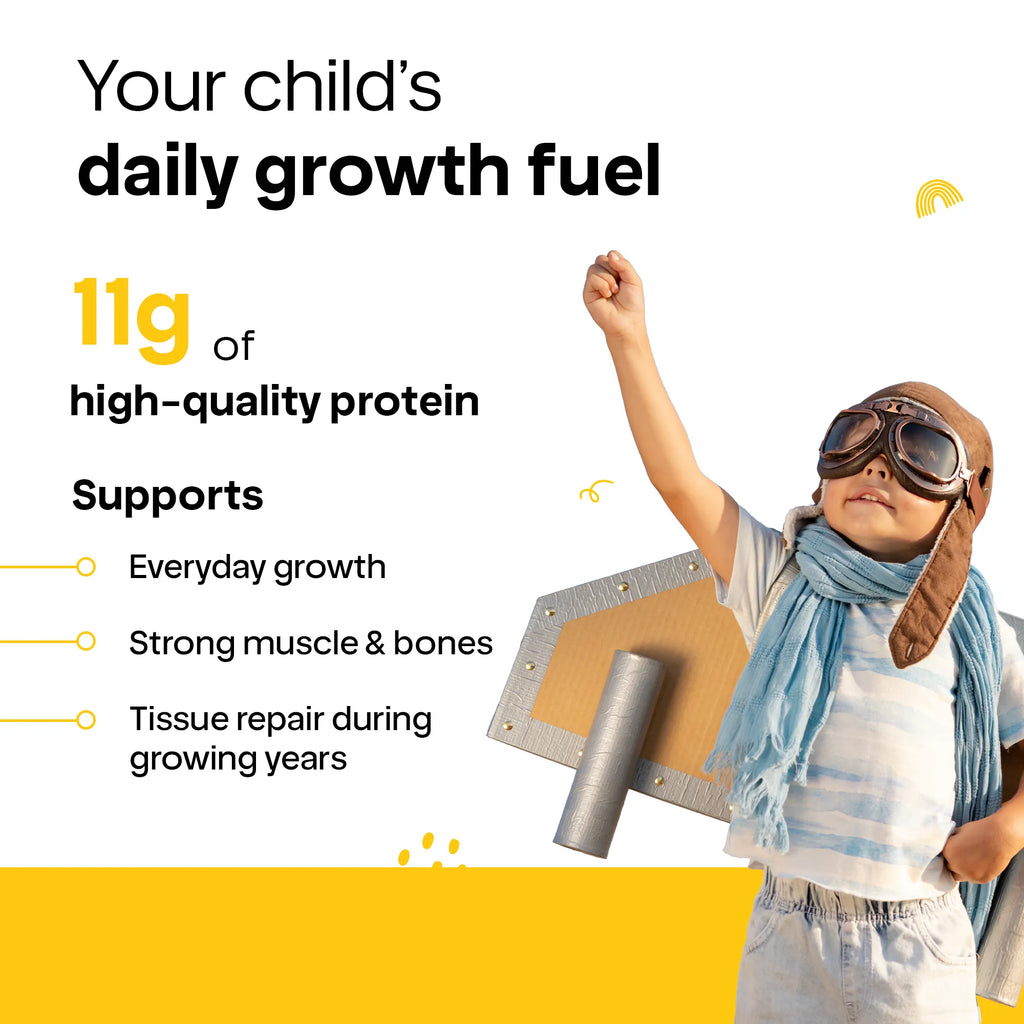 High protein nutrition mix for kids supporting growth and development