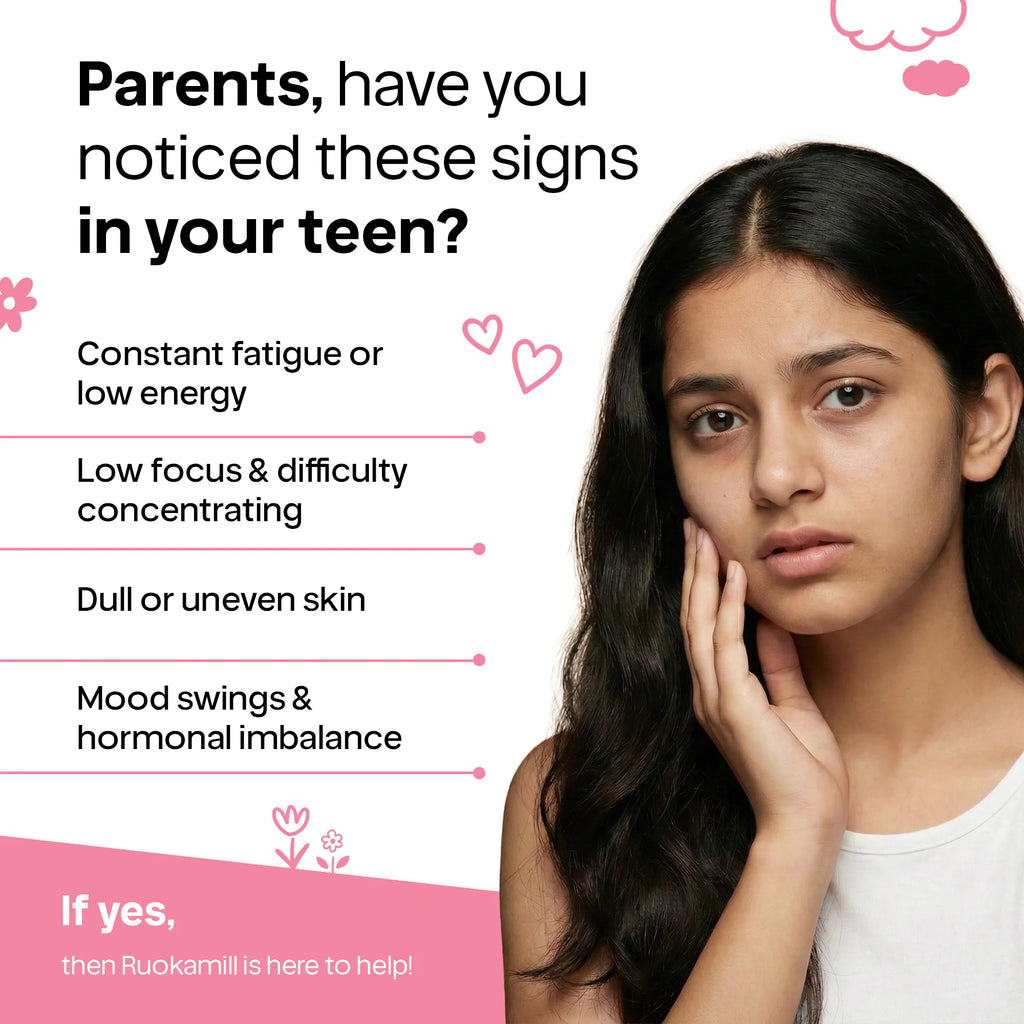 Clean label nutrition powder for teenage girls