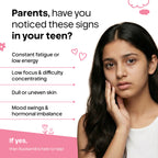 Clean label nutrition powder for teenage girls